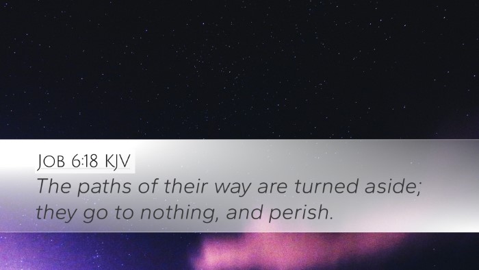 Job 6:18 KJV Bible Verse Image