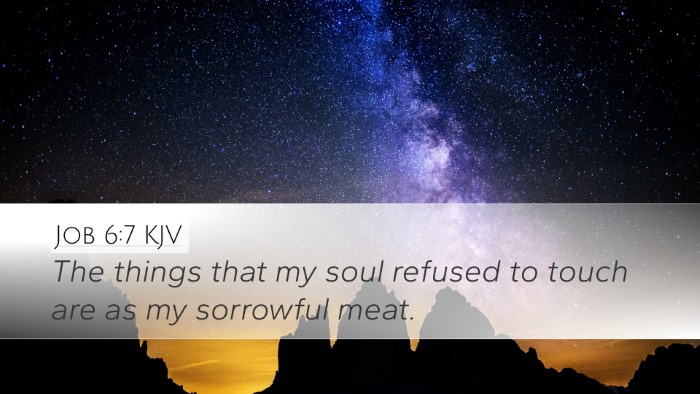 Job 6:7 KJV Bible Verse Image