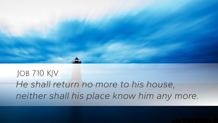 Job 7:10 KJV Bible Verse Image