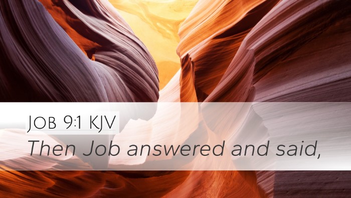 Job 9:1 KJV Desktop Wallpaper - Then Job answered and - Desktop Bible Verse Wallpaper
