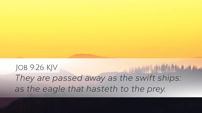 Job 9:26 KJV Bible Verse Image
