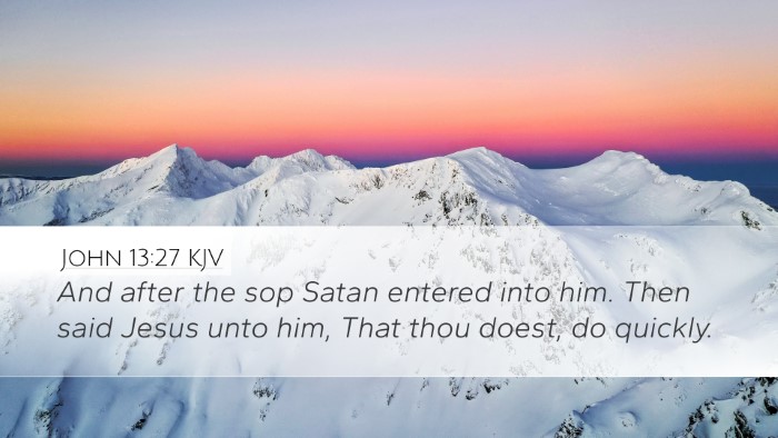 John 13:27 KJV Bible Verse Image