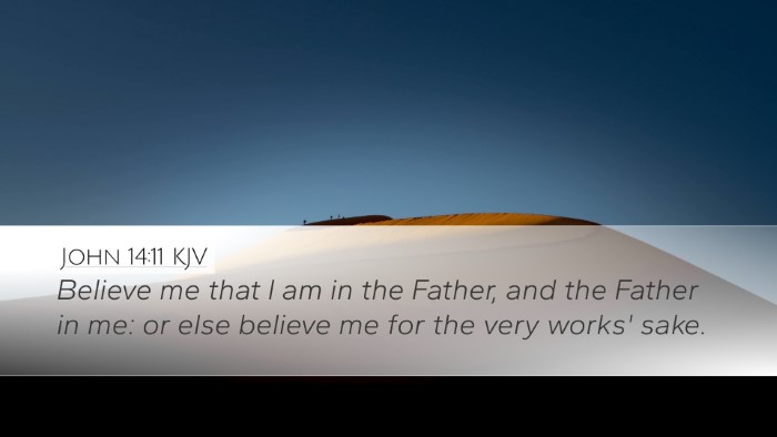 John 14:11 KJV Bible Verse Image