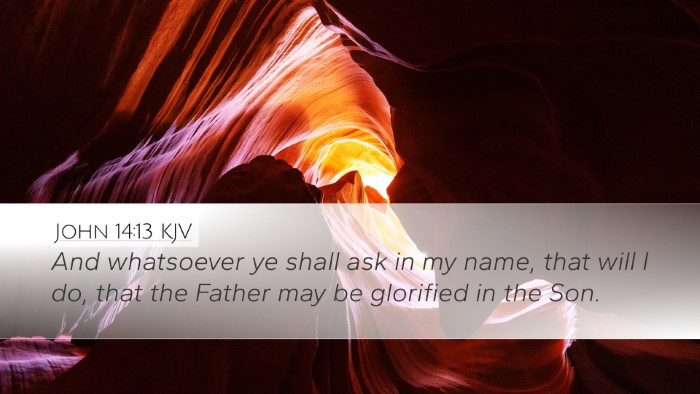 John 14:13 KJV Bible Verse Image