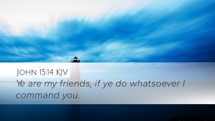 John 15:14 KJV Bible Verse Image