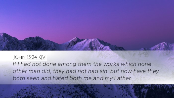 John 15:24 KJV Bible Verse Image