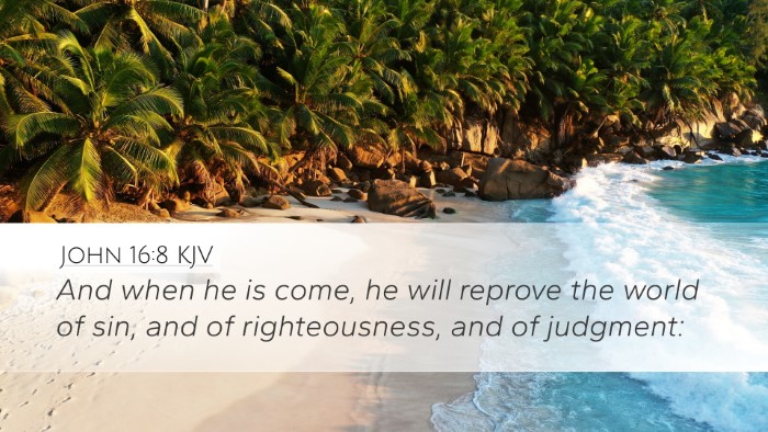 John 16:8 KJV Bible Verse Image