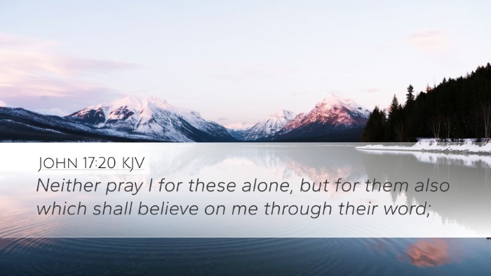 John 17:20 KJV Desktop Wallpaper - Neither pray I for these alone, but for them also - Desktop Bible Verse Wallpaper