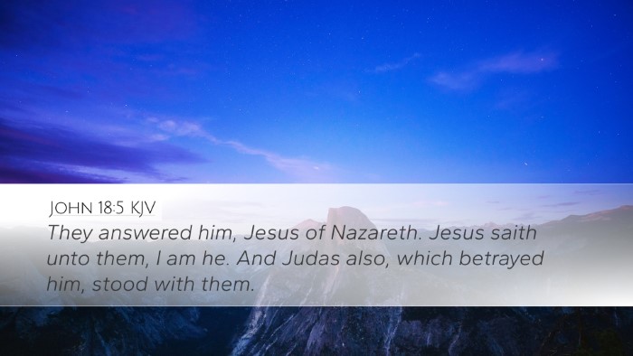 John 18:5 KJV Bible Verse Image