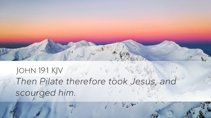 John 19:1 KJV Bible Verse Image