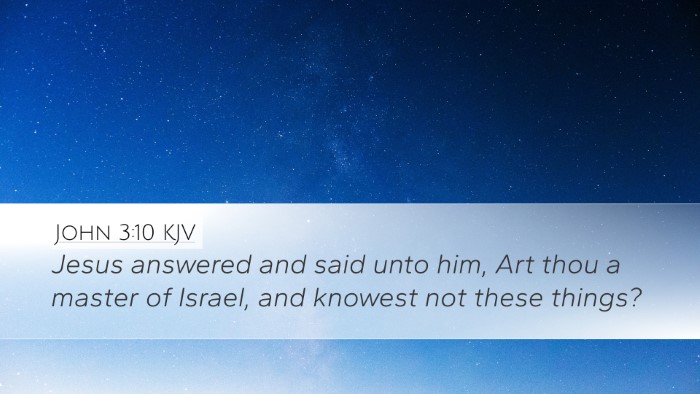 John 3:10 KJV Bible Verse Image