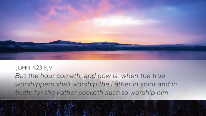 John 4:23 KJV Bible Verse Image