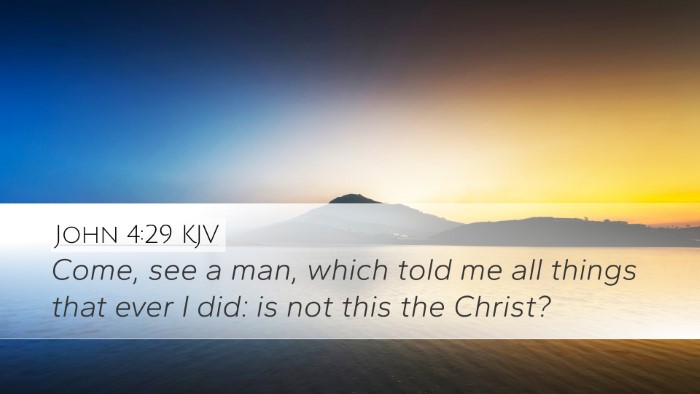 John 4:29 KJV Bible Verse Image