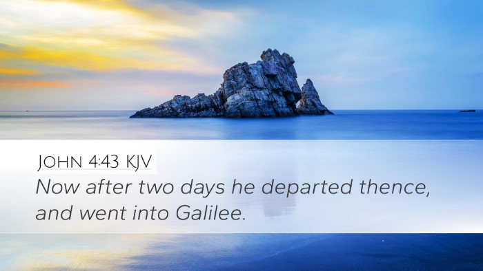John 4:43 KJV Bible Verse Image