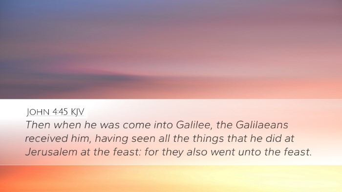 John 4:45 KJV Bible Verse Image
