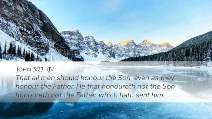 John 5:23 KJV Bible Verse Image