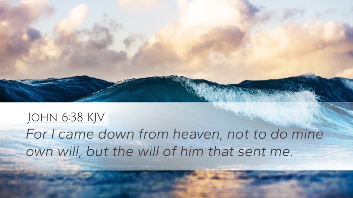 John 6:38 KJV Bible Verse Image
