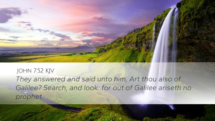 John 7:52 KJV Bible Verse Image