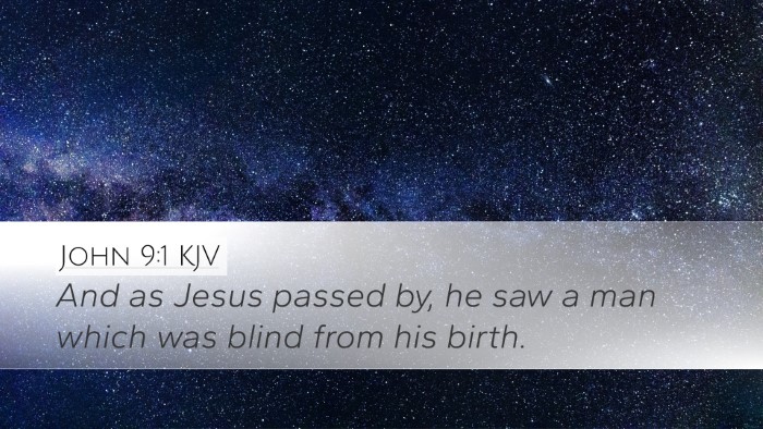 John 9:1 KJV Bible Verse Image