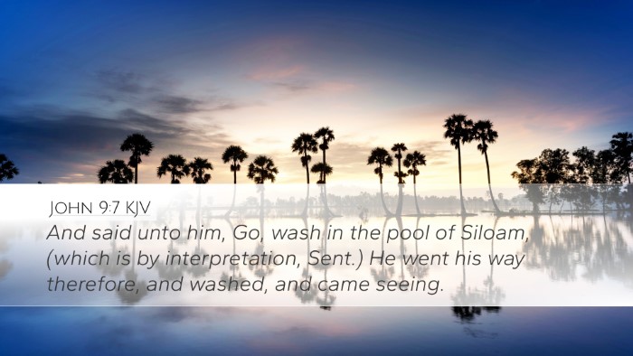 John 9:7 KJV Bible Verse Image