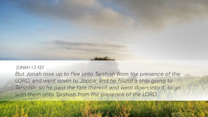 Jonah 1:3 KJV Bible Verse Image