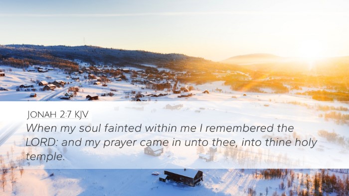 Jonah 2:7 KJV Bible Verse Image