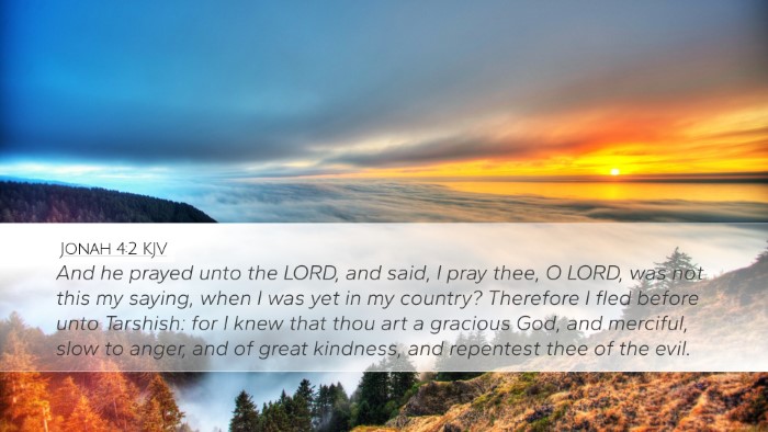Jonah 4:2 KJV Bible Verse Image