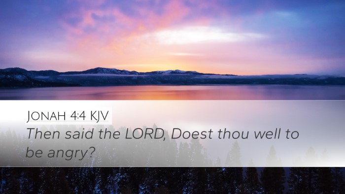 Jonah 4:4 KJV Desktop Wallpaper - Then said the LORD, Doest thou well to be - Desktop Bible Verse Wallpaper