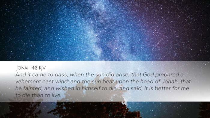 Jonah 4:8 KJV Bible Verse Image