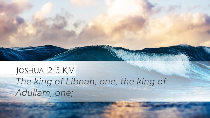 Joshua 12:15 KJV Bible Verse Image