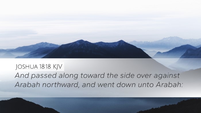 Joshua 18:18 KJV Bible Verse Image