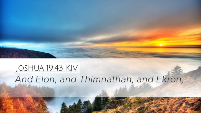 Joshua 19:43 KJV Bible Verse Image