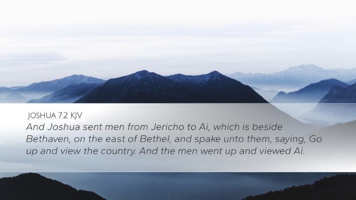 Joshua 7:2 KJV Bible Verse Image