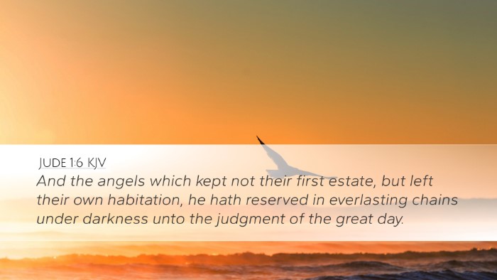 Jude 1:6 KJV Bible Verse Image