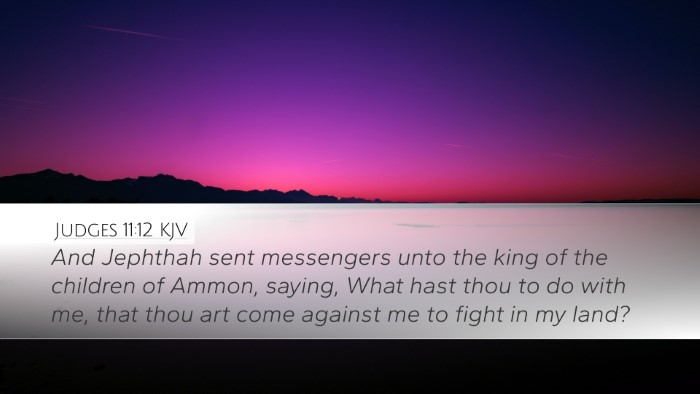 Judges 11:12 KJV Bible Verse Image