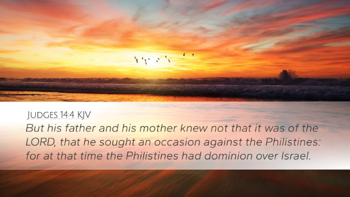 Judges 14:4 KJV Bible Verse Image