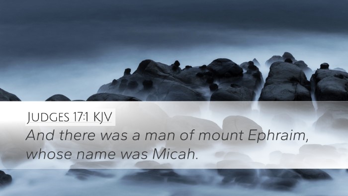 Judges 17:1 KJV Bible Verse Image