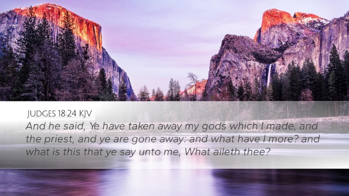 Judges 18:24 KJV Bible Verse Image