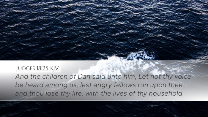 Judges 18:25 KJV Bible Verse Image