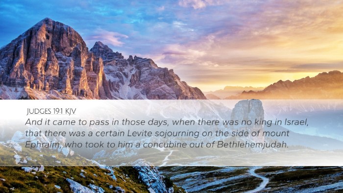 Judges 19:1 KJV Bible Verse Image