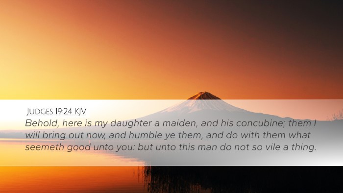 Judges 19:24 KJV Bible Verse Image