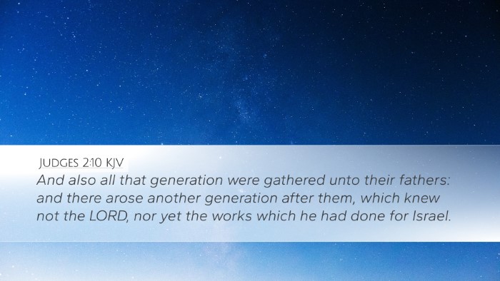 Judges 2:10 KJV Bible Verse Image