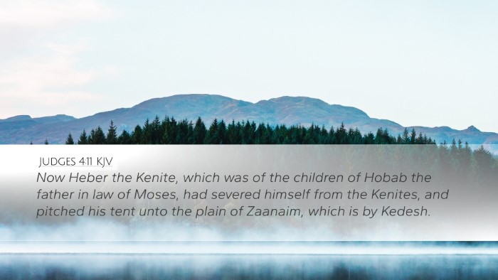 Judges 4:11 KJV Bible Verse Image