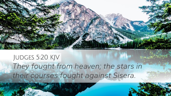 Judges 5:20 KJV Bible Verse Image