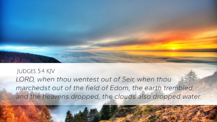 Judges 5:4 KJV Bible Verse Image