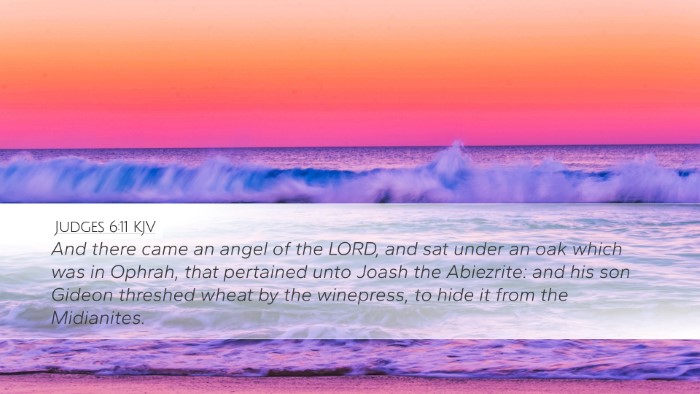 Judges 6:11 KJV Bible Verse Image