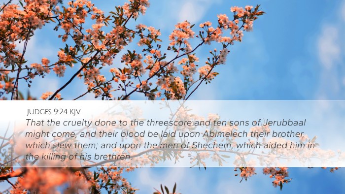 Judges 9:24 KJV Bible Verse Image