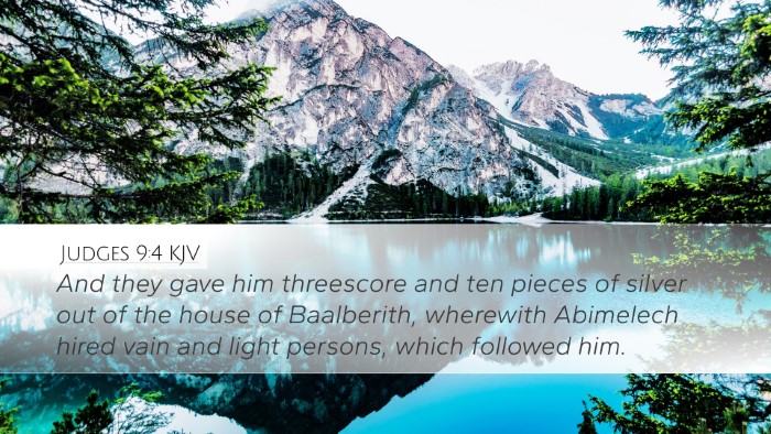 Judges 9:4 KJV Bible Verse Image