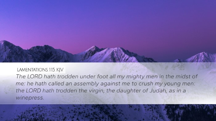 Lamentations 1:15 KJV Bible Verse Image