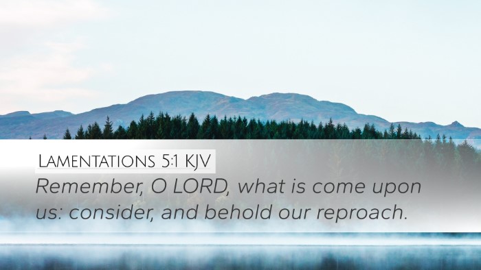 Lamentations 5:1 KJV Bible Verse Image